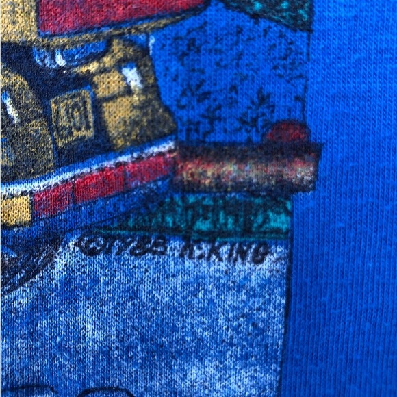 1988 Americade Vintage t-shirt 80s novelty Honda motorcycle 1980s single stitch - Picture 7 of 11